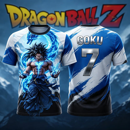 2026 New Adult Men's Dragon Ball NO.10/7 Goku 3D Printed Football Jersey T-Shirt Kids Anime T-Shirt Special Football Jersey Y2k