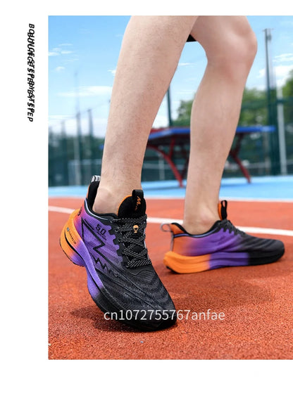 Scarpe da running da uomo con piastra in carbonio, leggere, ultra ammortizzate, traspiranti, da maratona, con assorbimento degli urti e supporto, sneaker sportiva comoda da donna