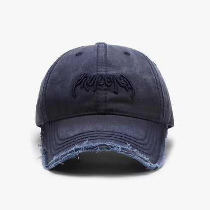 Casquette de baseball pour homme à broderie en 3D, en tissu souple, à bords irréguliers, style européen et américain, polyvalente et ajustable