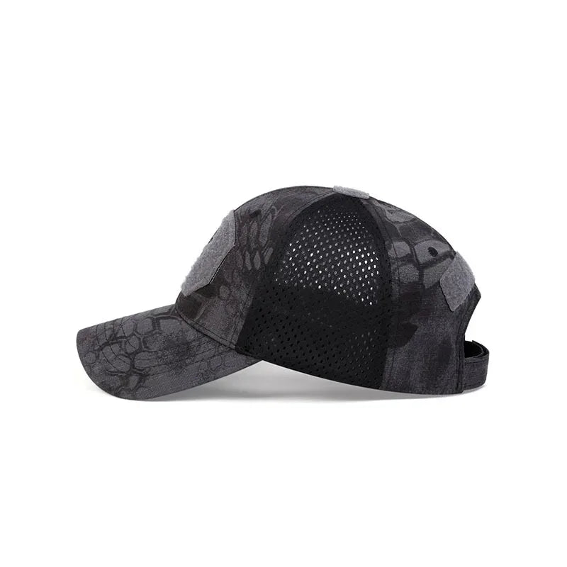 Unisex Skull Embroidered Top with Patch Breathable Baseball Caps Spring and Autumn Outdoor Adjustable Casual Hat Sunscreen Hat