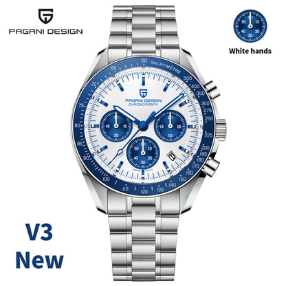 2026 New PAGANI DESIGN Mens Watches Quartz Speed Sports Chronograph Watch For Men Waterproof Luminous AR Sapphire Man Gift Clock