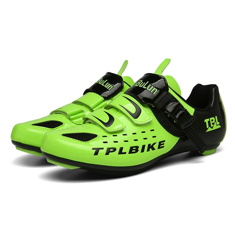 New Men’s and Women’s Bicycle Shoes Outdoor Cycling Shoes with Three Functional Soles Professional Training Shoes