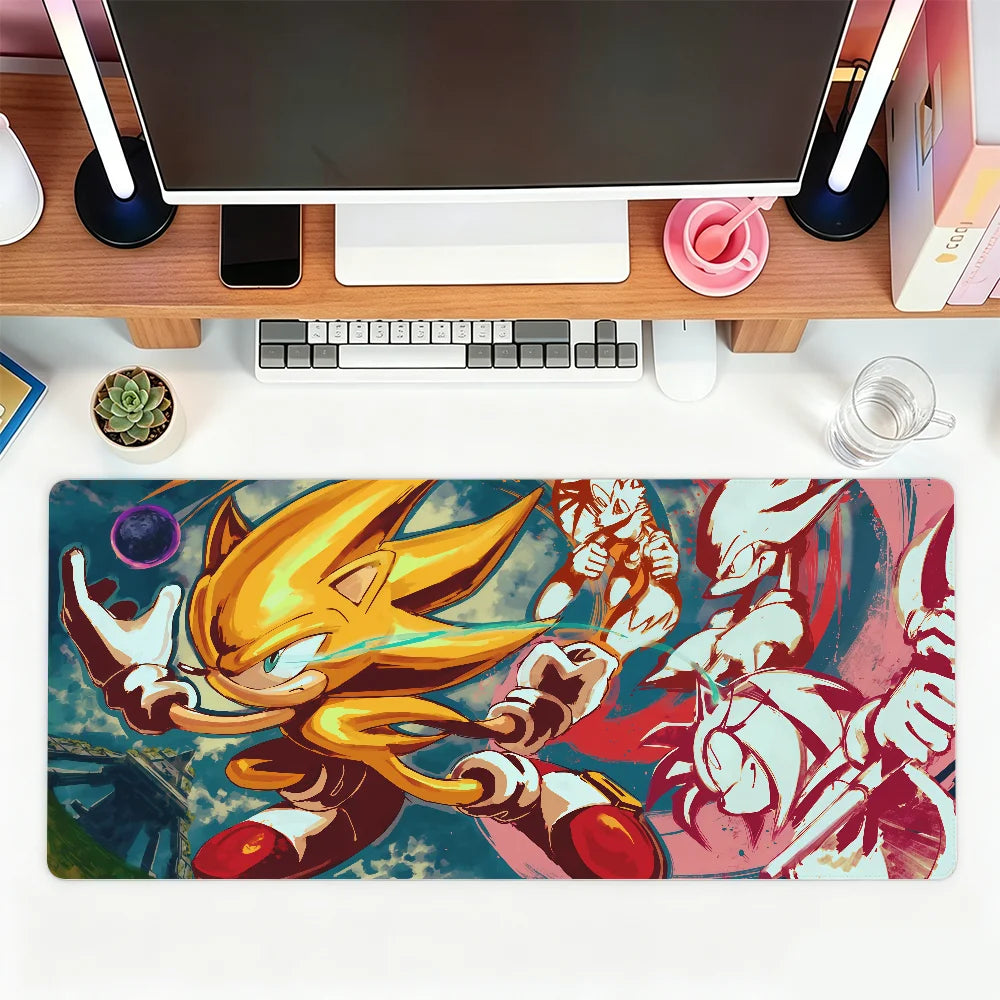 Game S-Sonic The H-Hedgehog Mouse Pad For Office Gaming And Keyboards Non-Slip Large Waterproof