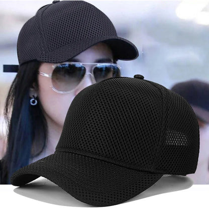 60-64cm Big Head Mesh Breathable Baseball Cap Men And Women Thin Section High Top Hat Outdoor Sunscreen Sun Hat Duck Tongue Hat
