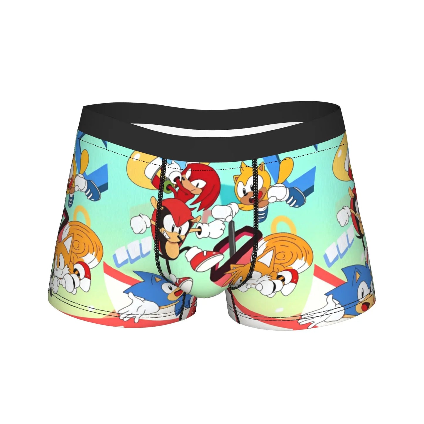 S-Sonic Retro Game Cartoon Underwear  Printed Boxershorts Quality Men Panties Elastic Boxer Brief Birthday Present