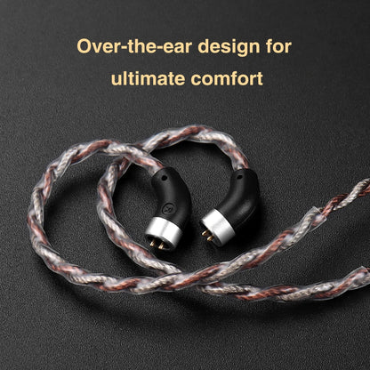 TRN RedChain Earphones Silver-Plated Copper OFC Copper Upgrade Cable with Swappable Connectors 2.5/3.5/4.4 For TRN MT1 MAX TA4