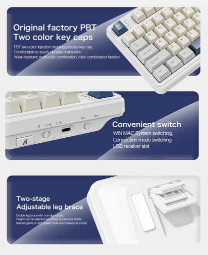 X98 Attack Shark Gaming Keyboard Wireless with Numeric Keypad,102Keys Hot-Swap RGB PBT Keycaps,4000mAh Battery,Support PC/Laptop