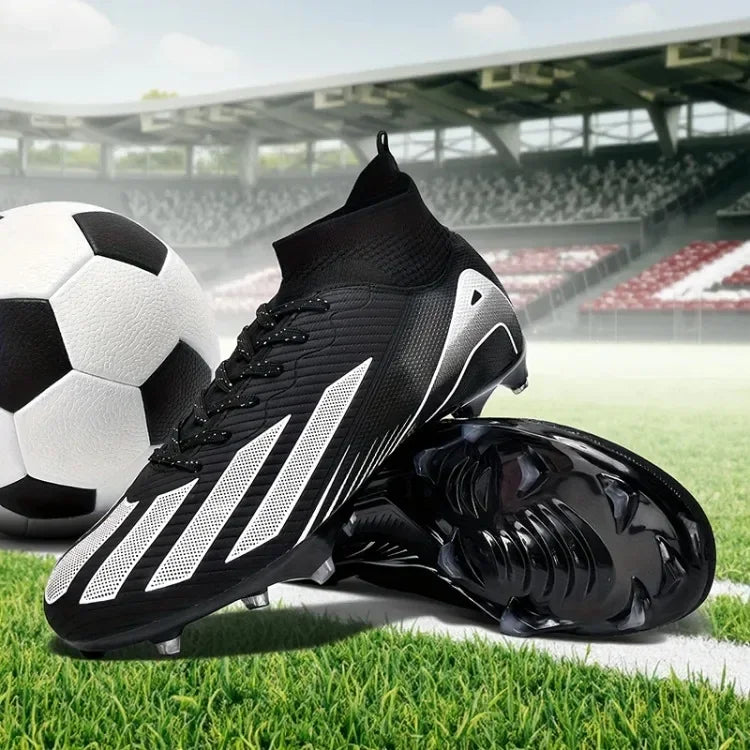 Fotbollsskor för män, New TF, sneakers för konstgräs och turf, ultralätta herrfotbollsskor, bekväma ankelhöga fotbollsskor för futsal och snabbt spel