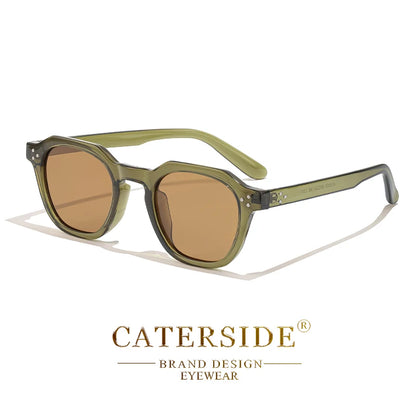 Caterside Nové retro polarizované pánské sluneční brýle s čtvercovým rámem z TR90, dámské sluneční brýle, outdoor, řízení, rybaření, UV400, dárek