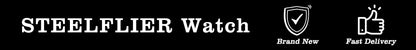 STEELFLIER Official SF743 Quartz Pilot Big Onion Crown Swiss Luminous VH31 20Bar Waterproof Sapphire Crystal Luxury Dive Watch