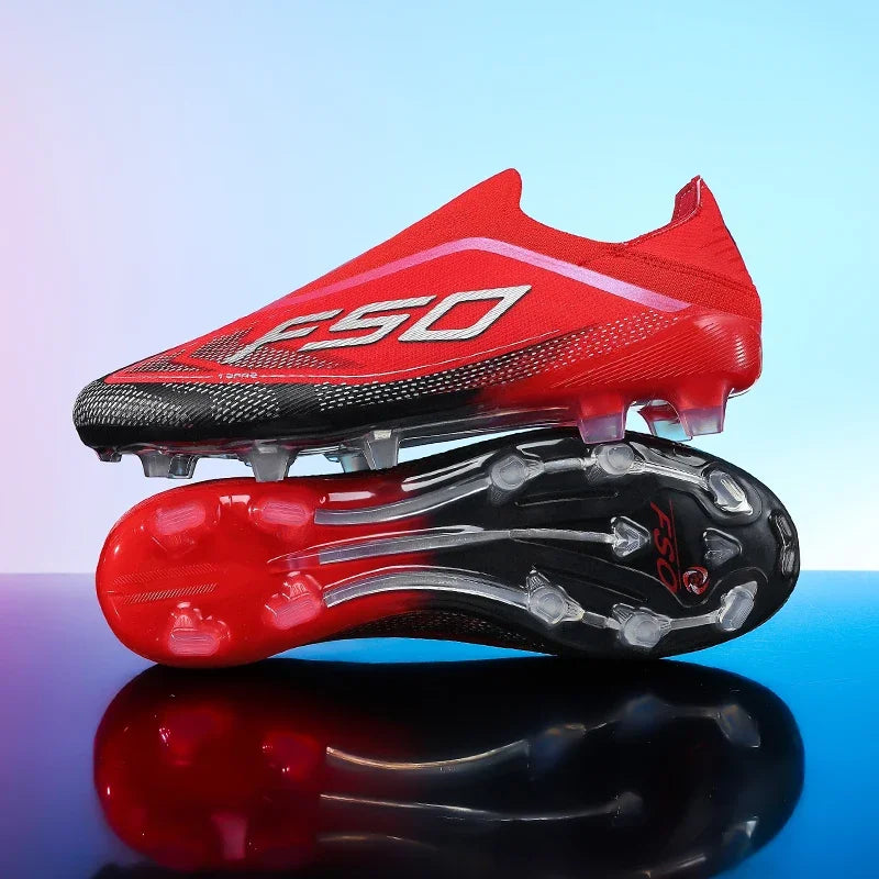 Nouvelles chaussures de football pour hommes, crampons de gazon très vendus, chaussures de football respirantes, chaussures de match de haute qualité, baskets antidérapantes pour garçons, légères pour l'extérieur
