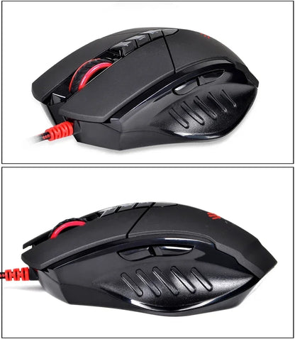 Rato com fios Bloody V7M RGB, leve, design ergonómico, 4000 dpi, para PC, escritório, e-sports e gaming, com programação de macros para CF, LOL e CS