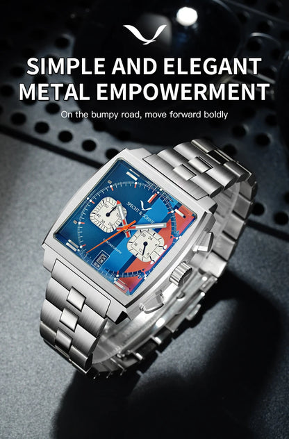 Men's Watches 2025 New Hot Luxury Quartz Wrist Watch Japan VK64 Chronograph Trendy Sport Waterproof