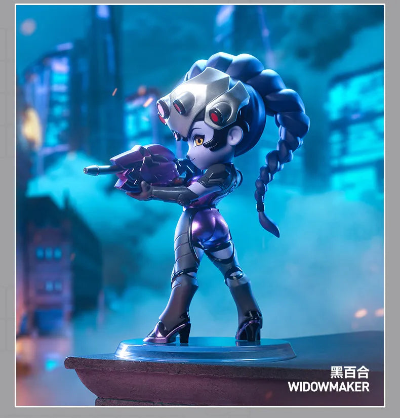 POP MART Overwatch Play of the Game Series Original-Blind-Box Überraschungs-Mystery-Box Niedliche Anime-Actionfiguren Ornamente Figuren