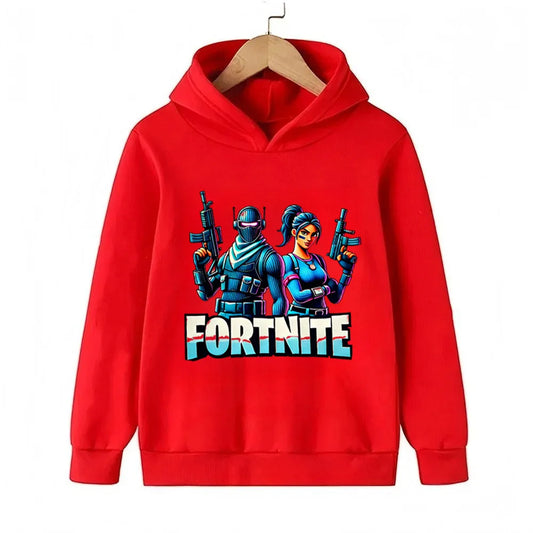 Fortnite Game Printed Children's Hoodies Cartoon Comfortable Suit Loose Long Sleeve Tops Autumn Winter Clothes
