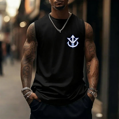 Dragon Ball Super Saiyan Sports Vest Men's and Women's Same Summer Fitness Running Street Breathable Sleeveless Top Anime Vest