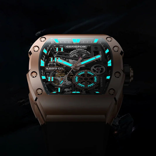 New Fashion Men Mechanical Automatic Wristwatch Pagani Design Richard Similar Hand Silicone Band Sport Watches