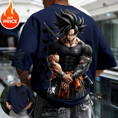 Son Goku Gym Dragon Ball Super Saiyan Harajuku Men Summer Cotton T-Shirt Top Loose Women Streetwear Casual Short Sleeve Tee