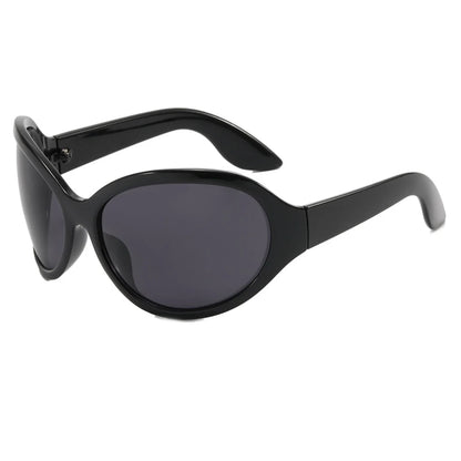 2026 Oversized Oval Sunglasses Goggle Women Men Luxury Brand Designer Sun Glasses Female Big Frame Y2K Eyeglasses De Sol Oculo