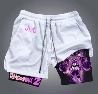 2026 Dragon Ball Printed Double-layered Shorts GOKU American Sporty Comfortable and Fashionable Men's Loose and Breathable Pants