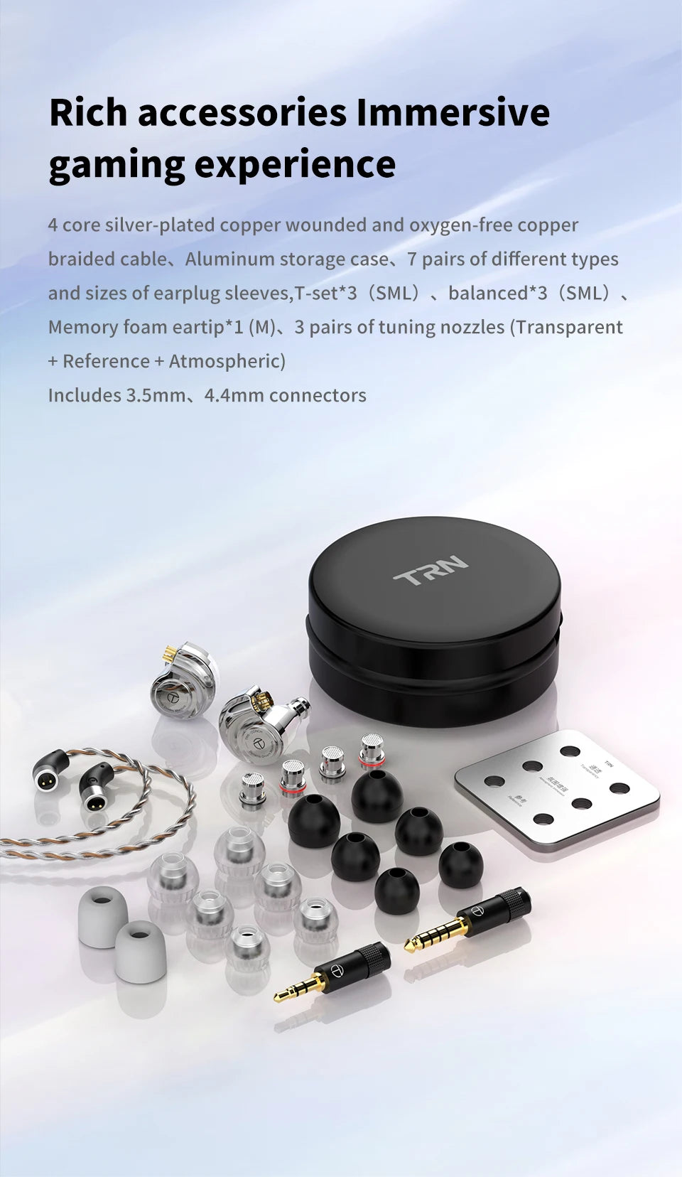 TRN Conch Lucky Bag In-Ear-Monitore – kabelgebundene DLC Diamond Dynamic HiFi-Ohrhörer mit Tuning-Düsenfiltern für Xiaomi