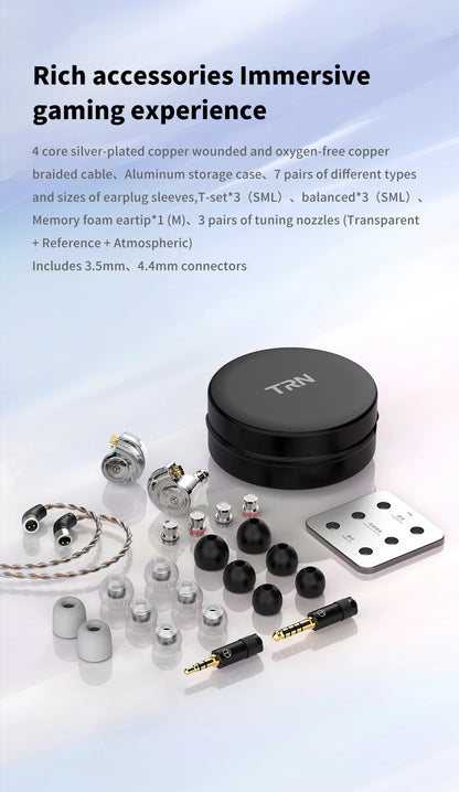 TRN Conch Lucky Bag In-Ear-Monitore – kabelgebundene DLC Diamond Dynamic HiFi-Ohrhörer mit Tuning-Düsenfiltern für Xiaomi