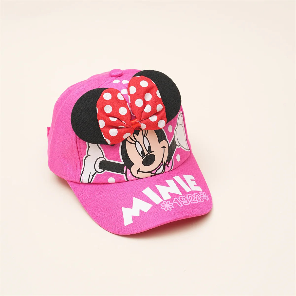 Casquette de baseball Disney Minnie Mickey Anime en coton et polyester, avec personnage de dessin animé, visière, pour déguisement, cadeau d'anniversaire pour enfants