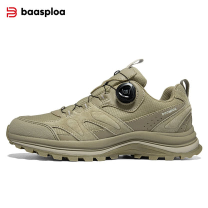 Sapatos de Caminhada Baasploa para Homem, Outdoor e Escalada, em Malha Respirável, para Viagem e Caminhada, Antiderrapantes, Resistentes ao Desgaste, Confortáveis, Tipo Sneaker