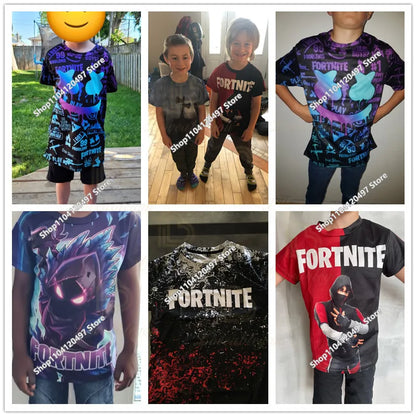 Bluza z kapturem Fortnite z nadrukiem dla dzieci 2-14Y, bluzy dla chłopców i dziewczynek, modna kurtka Harajuku, odzież dziecięca, gry, kostium cosplay