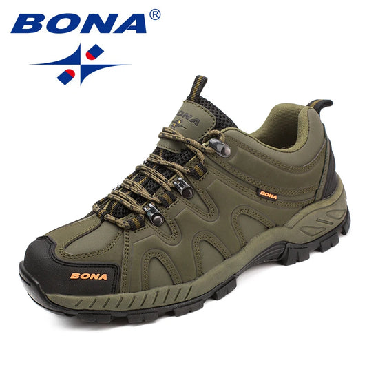 BONA novi klasični stil muške planinarske cipele na vezanje, muške sportske cipele za outdoor trčanje, trekking tenisice