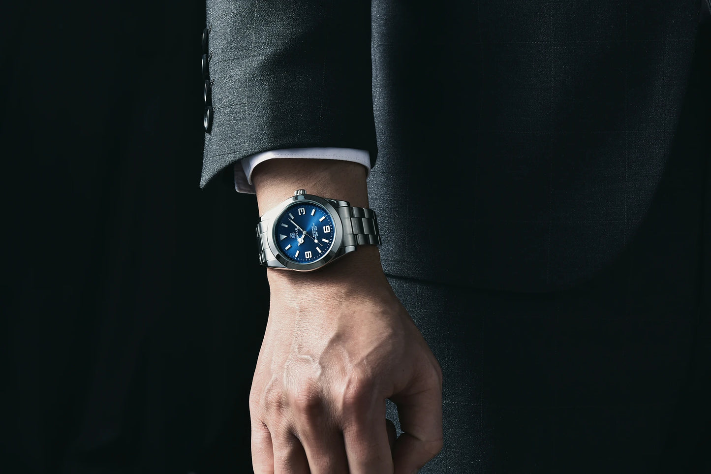 BENYAR 2025 Neue automatische mechanische Herrenuhr, Business-Sport-Luxus-Herrenuhr, 50M wasserdichte Uhr, Relogios Masculino