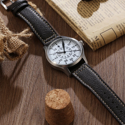 【Escapement Time】Automatische Fliegeruhr mit Uhrwerk, Typ-B- oder Typ-A-Zifferblatt in Schwarz, 40mm-Gehäuse, wasserdicht bis 100M