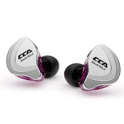 Casque audio HiFi CCA C10, technologie hybride 4BA+1DD, intra-auriculaire, musique, DJ, gamer, sport, suppression active du bruit, casque de monitoring