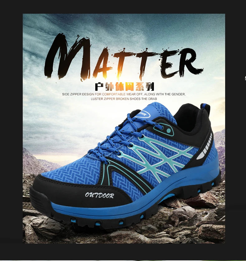 Marken-Wanderschuhe für Herren, atmungsaktive Mesh-Reiseschuhe, wasserdichte Outdoor-Schuhe für Jagd und Angeln, Berg-, Offroad-, Reit- und Sportschuhe