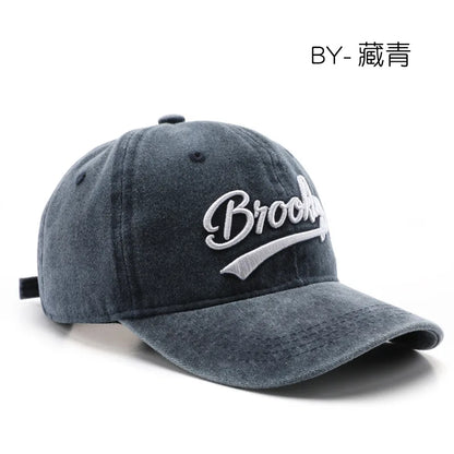 Brooklyn Baseball Caps Embroidery Breathable Retro Style Unisex Comfort Trendy Fashion Summer Hat Sun Protection Curved Brim