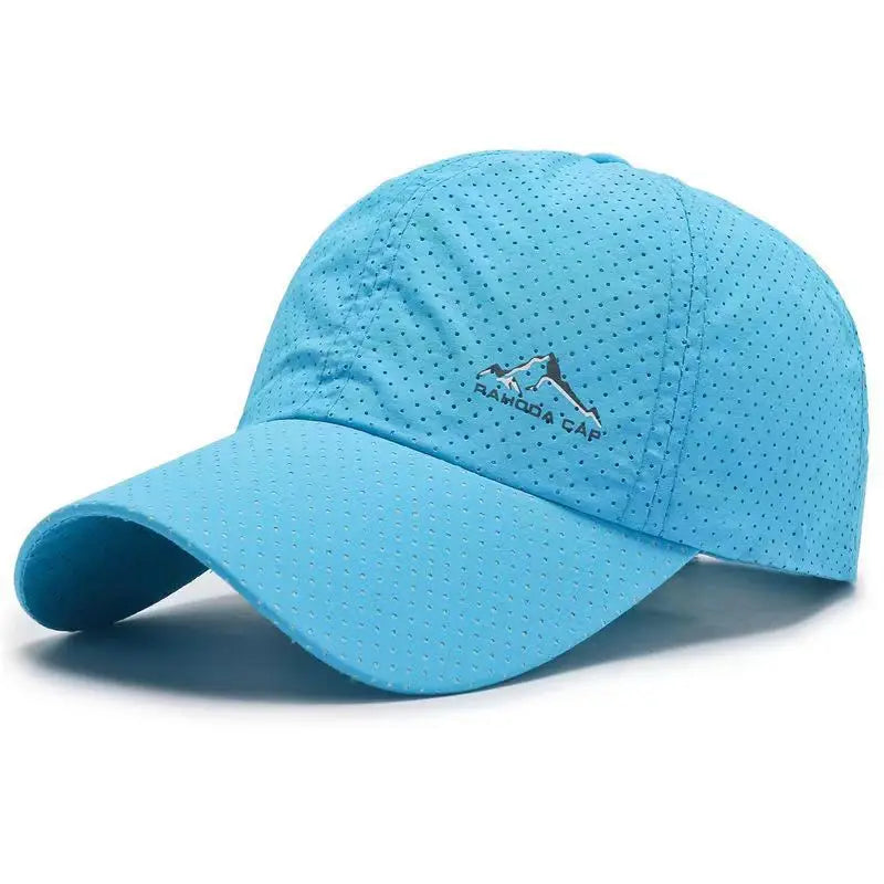 Casquette de baseball en maille ultra-respirante à séchage rapide - Casquette de sport d'été polyvalente pour hommes et femmes - Idéale pour les aventures en plein air