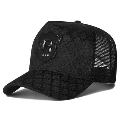 Unisex R Letter Embroidery Baseball Net Caps Spring Summer Outdoor Adjustable Casual Hats Sunscreen Hat Sports Cap