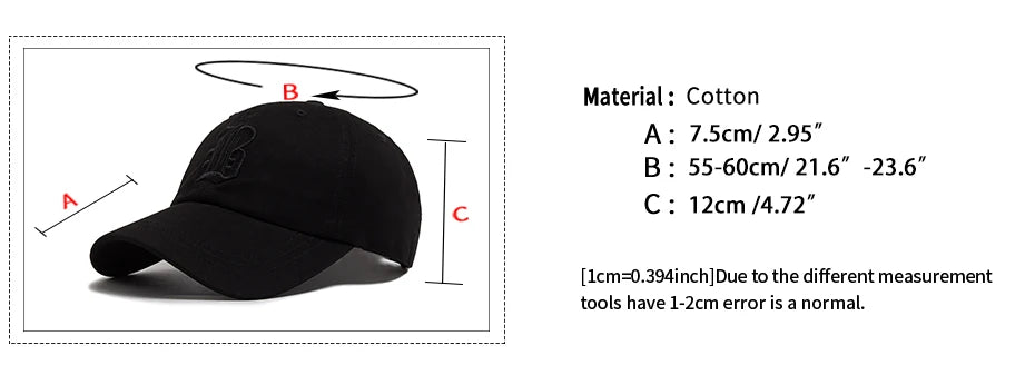 Mode d'été : casquette de baseball pour homme, brodée d'une lettre, casquette « trucker » en coton, casquette décontractée d'extérieur à visière souple, casquettes de baseball pour femme