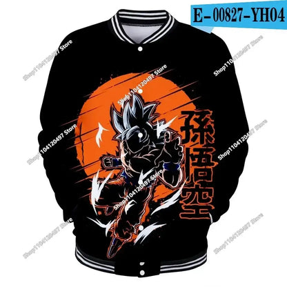 Dragon Ball Goku Kid Men Zipper Hoodie Cartoon Japan Style Anime Women Sweatshirt 2025 New Fashion Children Jackets Coat, produit gaming premium Fraquane