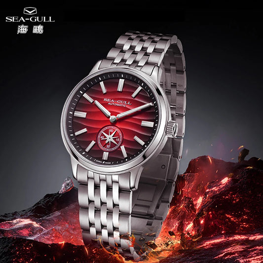 Seagull Watch 39.5mm Men's Watch 5Bar Waterproof Automatic Mechanical Watches Luminous Watches for Men 6180 Men's Watch