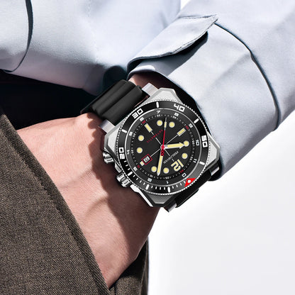 Orologio subacqueo automatico FeelNever 8215 da uomo, super luminoso, in acciaio 316, con vetro zaffiro, orologio sportivo meccanico maschile