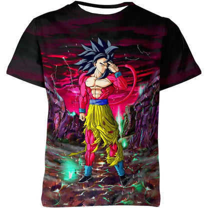 2026 Summer Dragon Ball T Shirt Kids Tops Tee Anime Figures Goku Super Saiyan T-shirt Boys T-shirts Children Short Sleeve Y2k
