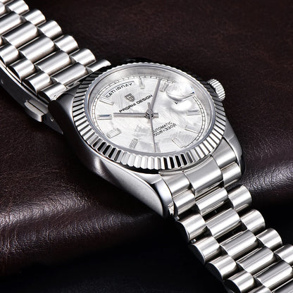 PAGANI DESIGN New DD36 Rose Gold Luxury Automatic Mechanical Watch For Men ST16 100M Waterproof AR Sapphire Glass Wristwatch Men