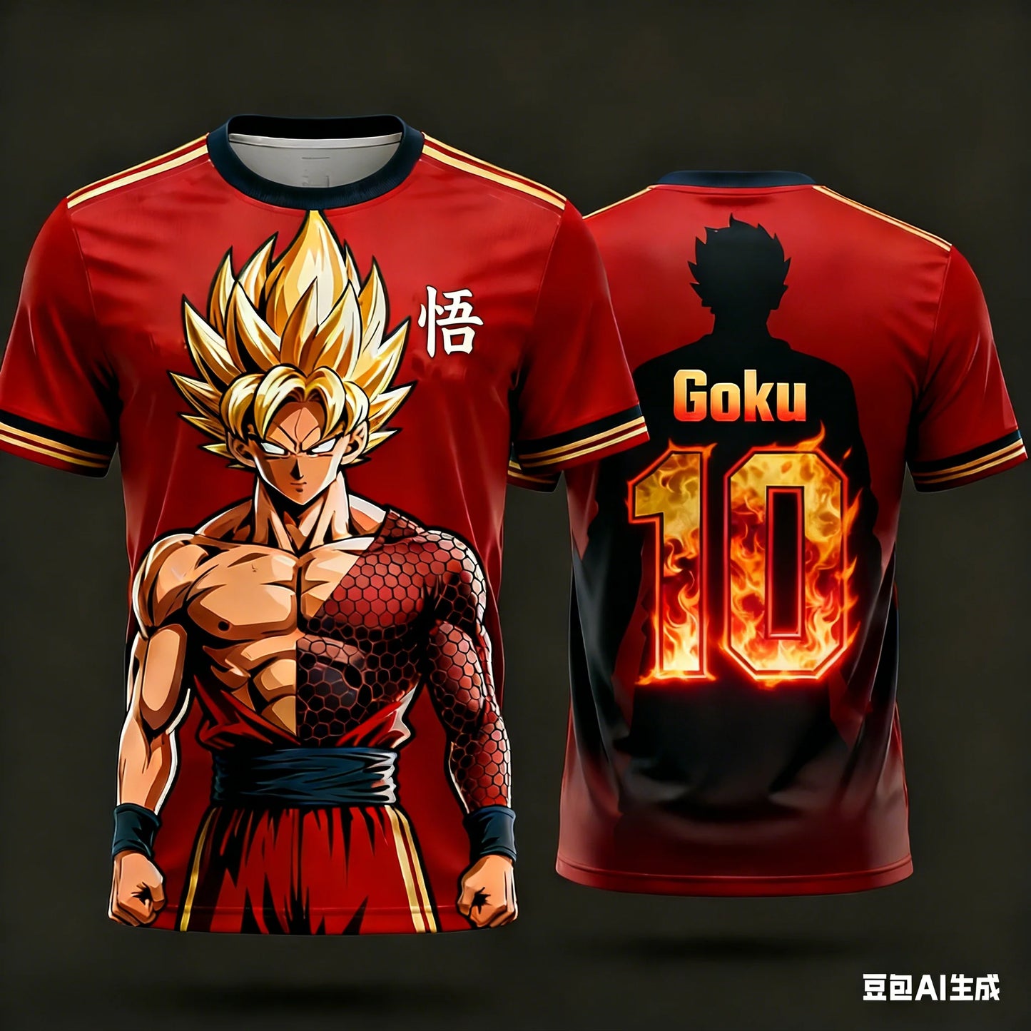 2026 Summer Dragon Ball Retro Fitness T-shirt Men's Oversized 3D Printed Short-sleeved Family Unisex Children's Sports Shirt