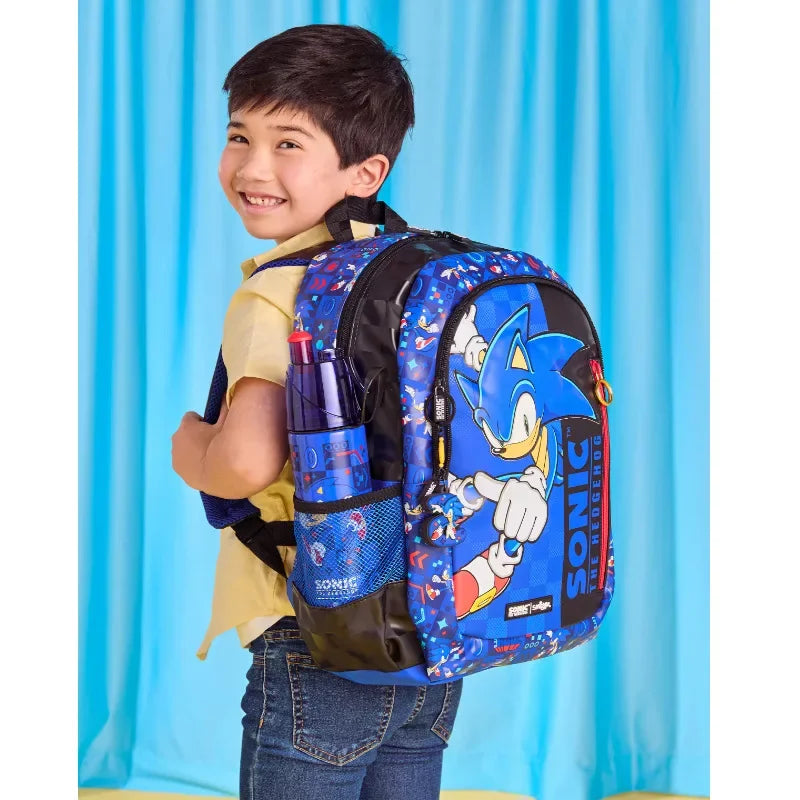 NEW High-quality Original Blue Boy Sonic Children's Backpack Cartoon Stress-relief Bag Hedgehog Anime Stationery Student Gift