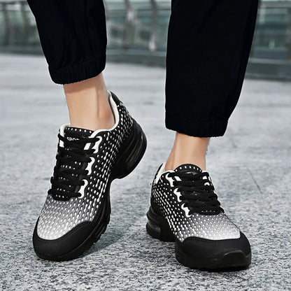 Scarpe sportive da uomo leggere con suola morbida ammortizzata, in mesh traspirante, alla moda, per giovani, corsa outdoor, fitness e allenamento