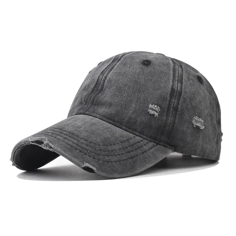 Distressed Baseball Cap Dad Hats for Men Women Vintage Washed Cotton soft crown Hat Adjustable Low Profile Unisex Style Headwear