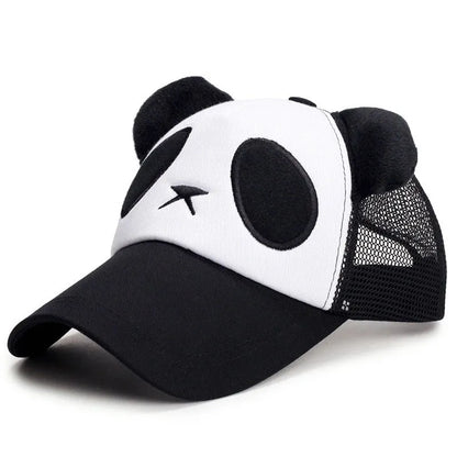 Casquettes de baseball d'été mignonnes avec panda pour hommes et femmes, casquettes hip-hop en coton à fermeture snapback, protection solaire, garçons et filles, casquettes d'extérieur, dropshipping