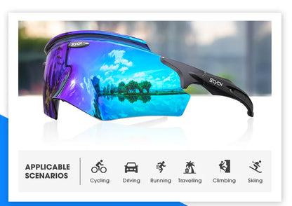 Scvcn Pánské cyklistické brýle Outdoorové sportovní sluneční brýle Dámské MTB cyklistické brýle Silniční jízda Rybaření Turistika Brýle