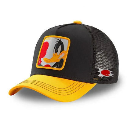 Czapka unisex z motywem anime, naszywka haftowana, czapka baseballowa, czapka typu trucker, czapki siatkowe, czapka przeciwsłoneczna